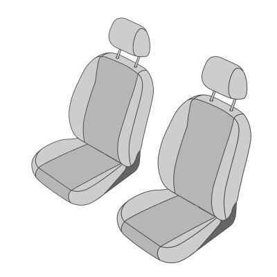Mercedes V-Klasse (W447) Sitzbezüge für die Vordersitze (2