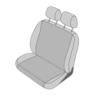 Citroen C8 Sitzbezüge für den Rücksitz in der 3. reihe (2 Einzelsitze,  149,99 €