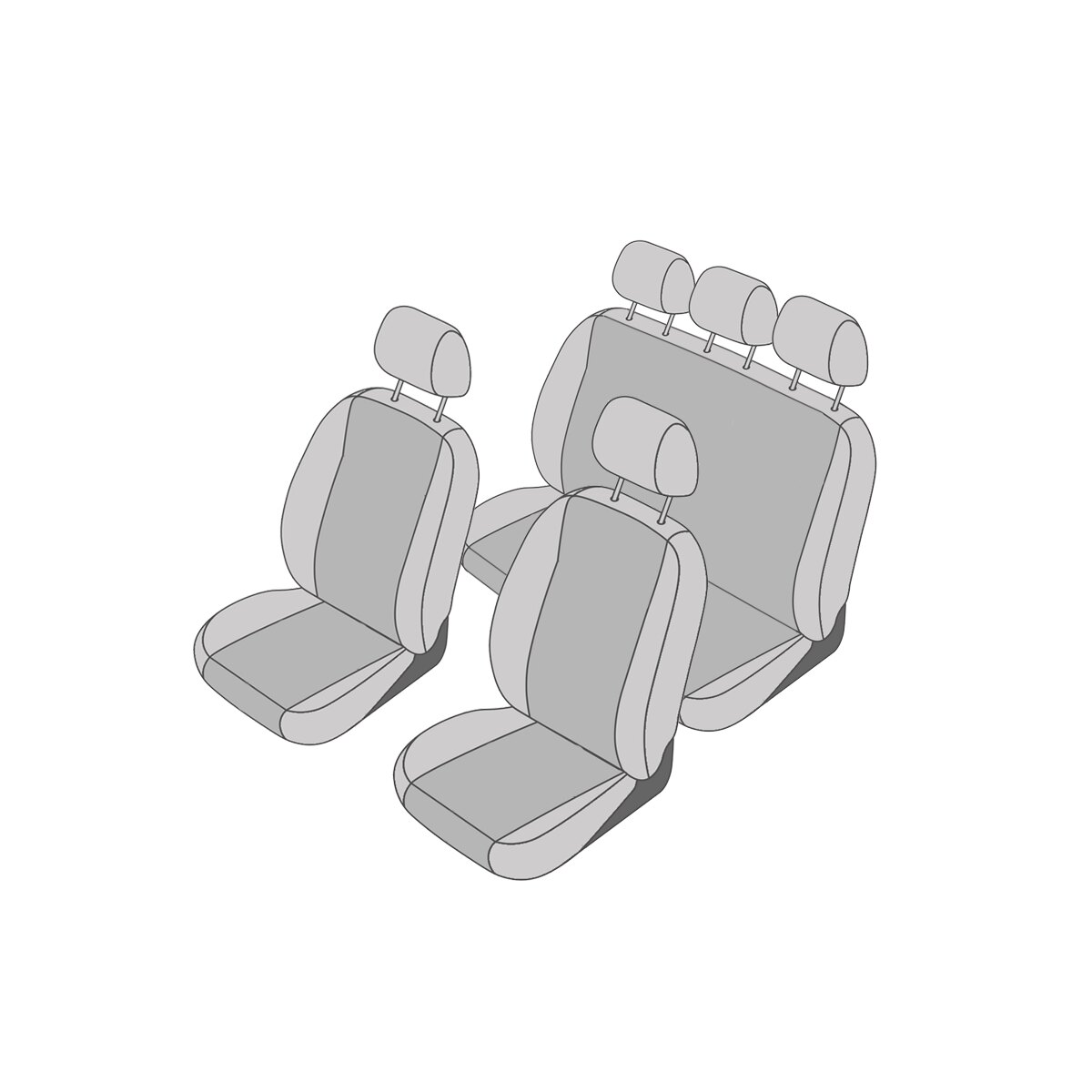 Sitzschoner für Autositze PU Auto Sitzbezug Für W246 B-Klasse W245 W242  W247 B-Klasse B180 B200 B250 B250E Boxer 40 Innen Zubehör (Farbe : Beige,  Größe : 5 Seat) : : Auto & Motorrad