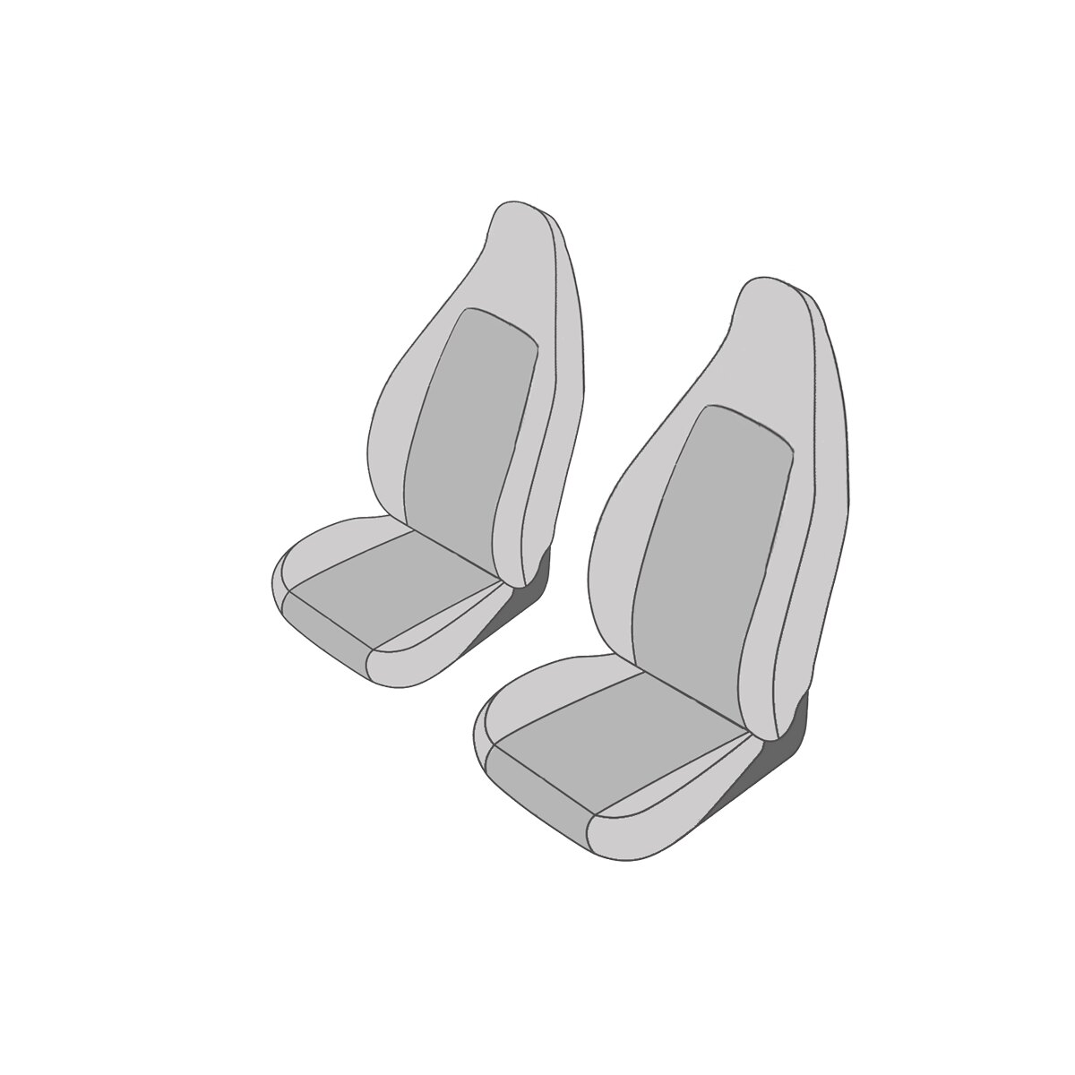 BRALEM Auto Sitzbezug FüR Smart #1 453 Forfour, Auto Vorderseite Und  RüCkseite Sitzkissen Sitzschutz Seitenairbag-Kompatibel Atmungsaktiv  rutschfest
