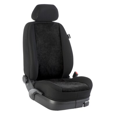 Wohnmobil Citroen Jumper Clever, Variante A / Maßangefertigter Rücksitzbezug :: 017. Stoff Alcantra-schwarz / Stoff schwarz (15% Aufpreis)