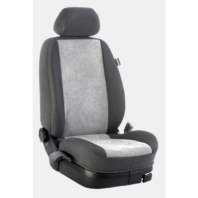 Wohnmobil Carthago chic c-line / Maßangefertigte Rücksitzbezüge (7 Teile) :: 015. Stoff Alcantra-grau / Stoff anthrazit  (15% Aufpreis)