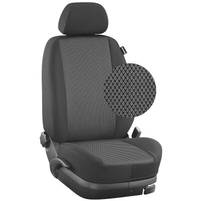 VW Caddy, Bj. 2010 - 2015 / Maßangefertigtes Komplettsetangebot 5-Sitzer :: 234. Stoff London / Stoff anthrazit