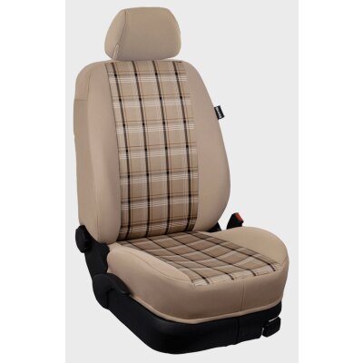 Automobilstoffe Meterware :: 274. Stoff GTI-beige / Stoff beige