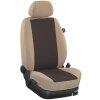 *Wohnmobil Pilotsitz Isringhausen 6860 mit Gurthalter, 2 Vordersitzbezüge im Design Stoff Espresso / beige, Art.Nr.: 9468