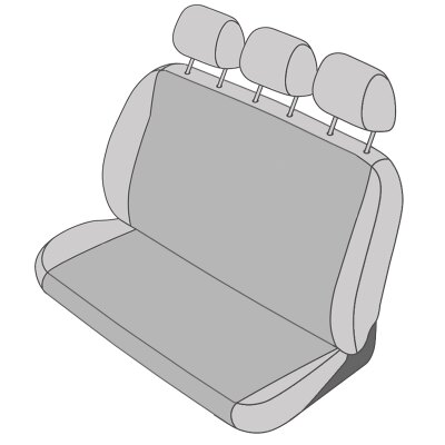 VW Tiguan III (CT), ab Bj. 02/2024 - / Maßangefertigter Rücksitzbezug