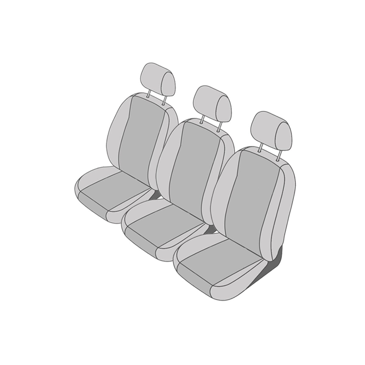 VW Touran Sitzbezüge für den Rücksitz in der 2. Reihe (Baujahr 2003 -,  159,98 €